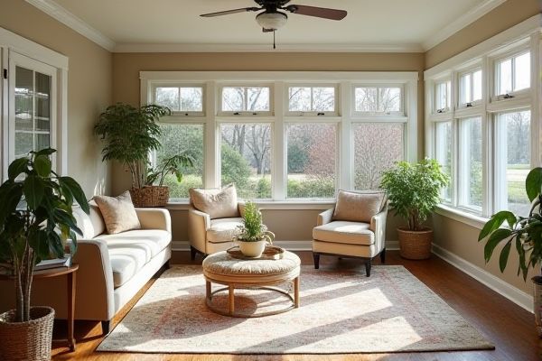 Area Rug vs. Carpet in a Sunroom: Choosing the Best Flooring Option