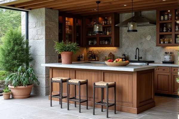 Bar Cart vs. Outdoor Kitchen Island: Which Is Best for Your Outdoor Entertaining Space?