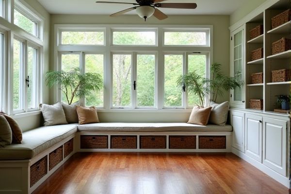 Basket Storage vs. Hidden Storage in Sunrooms: Which Is Best?