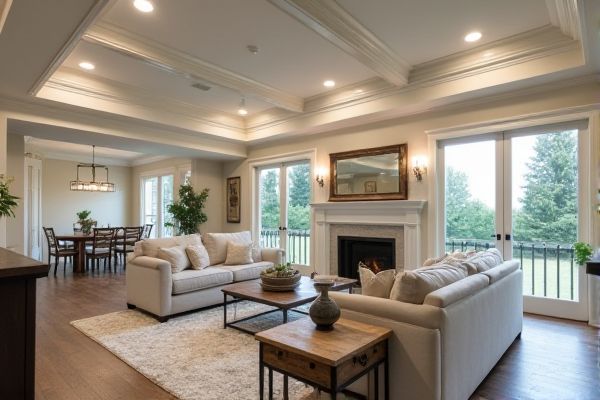 Coffered Ceiling vs. Tray Ceiling: Key Differences and Design Ideas