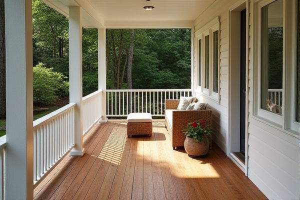 Composite Decking vs. Wood Decking: Choosing the Best Porch Flooring Option