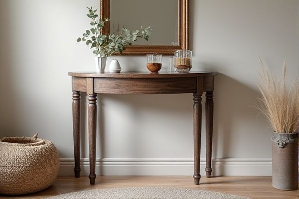 Demilune Table vs. Console Table: Key Differences and Best Uses