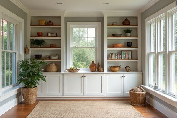 Display Shelves vs. Closed Cabinets: Best Storage Solutions for Your Sunroom