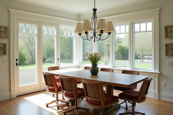 Farmhouse Table vs. Tulip Table: Choosing the Best for Your Sunroom