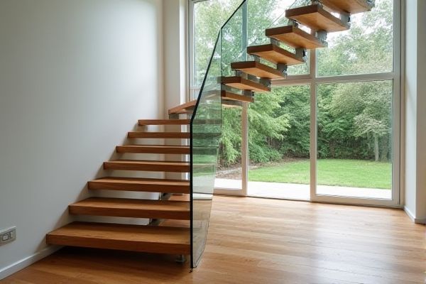 Floating Glass Stairs vs. Floating Wood Stairs: A Comprehensive Comparison