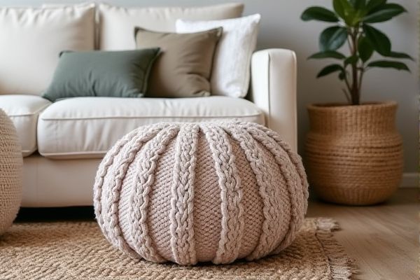 Knitted Pouf vs. Braided Pouf: Which Stylish Seating Option is Best for Your Home?