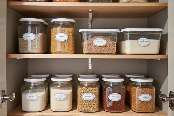 Labeled Jars vs. Labeled Bins: Organizing Your Pantry for Maximum Efficiency