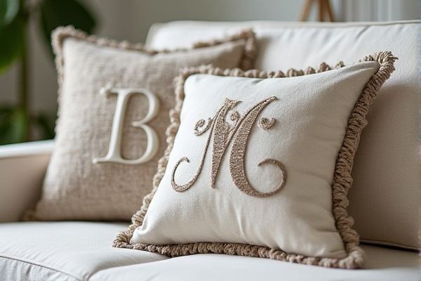 Monogrammed Pillow vs. Embroidered Pillow: Key Differences and Styling Tips