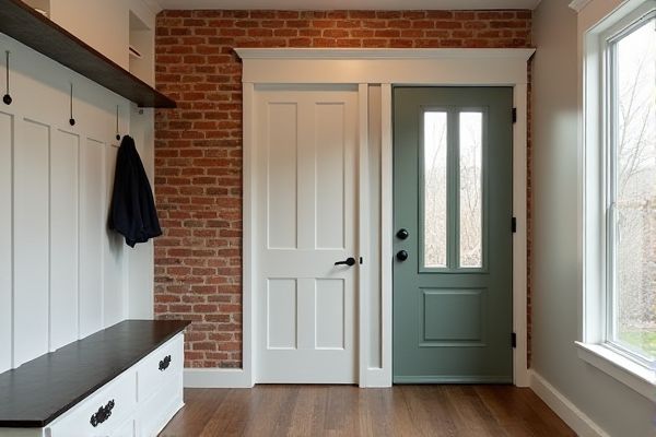 Mudroom Brick Accent Wall vs. Faux Brick: Pros, Cons, and Design Ideas
