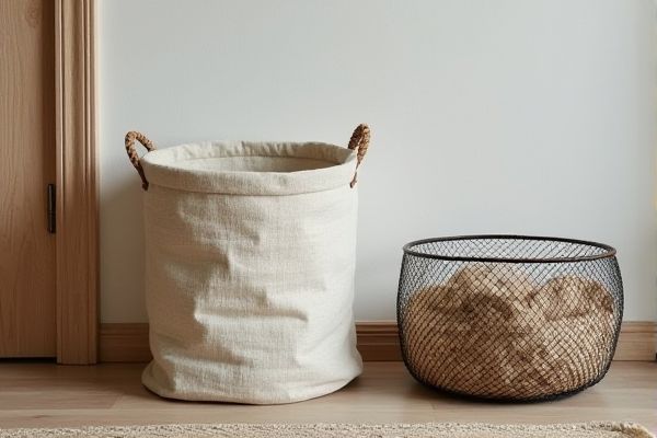 Mudroom Storage Solutions: Fabric Basket vs. Wire Basket Comparison