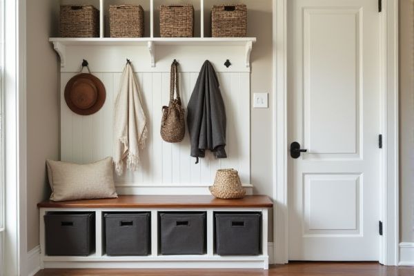 Mudroom Storage Solutions: Rolling Bins vs. Fixed Bins - Which Is Better?