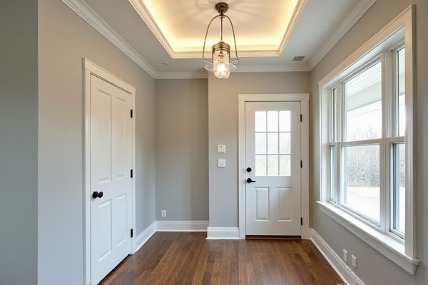 Mudroom Ceiling Options: Tray Ceiling vs. Flat Ceiling Comparison