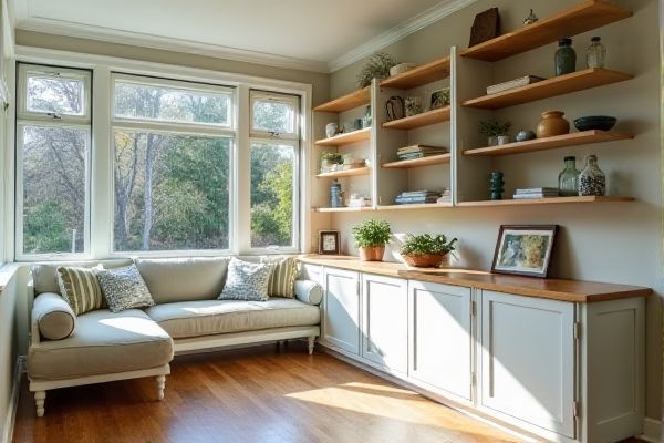 Open Shelving vs. Closed Cabinets in Sunrooms: Pros, Cons, and Design Tips