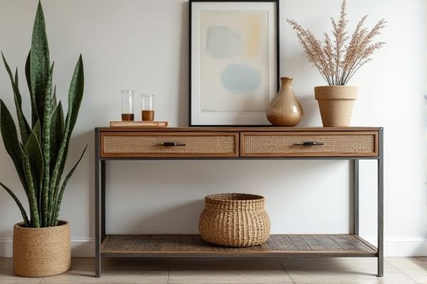 Rattan Console vs. Metal Console: Which Console Table Suits Your Style?