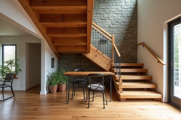 Reclaimed Wood Staircase vs. New Wood Staircase: A Comprehensive Comparison