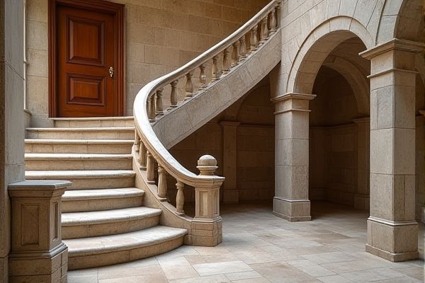 Stone Staircase vs. Wood Staircase: Pros, Cons, and Design Tips