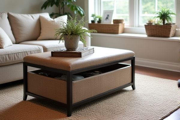 Storage Ottoman vs. Coffee Table with Storage: Best Choices for Your Sunroom