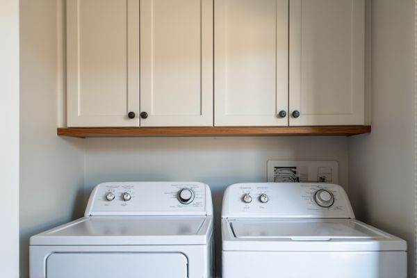 Upper Cabinets vs. Shelves Above Washer and Dryer: Which Is Better for Laundry Room Storage?