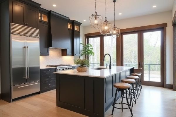 Waterfall Edge Kitchen Islands vs. Standard Kitchen Islands: Key Differences and Benefits