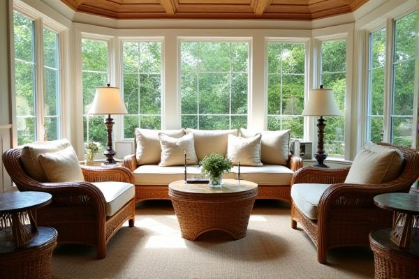 Wicker vs. Rattan Sunroom Furniture: Which is Best for Your Space?