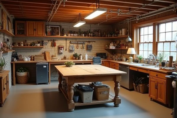 Workbench vs. Crafting Table: Key Differences in Basement Crafting Spaces